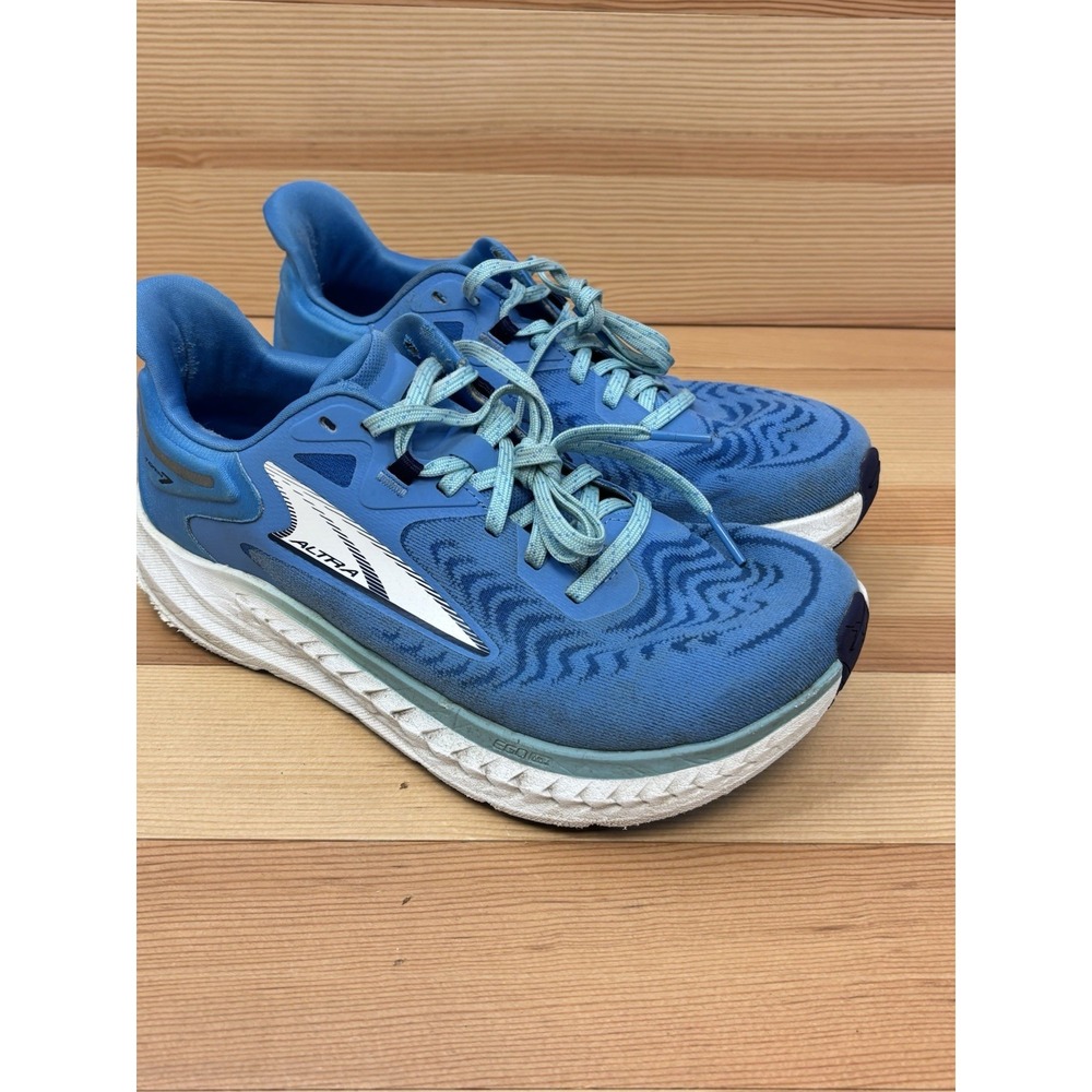 Altra Torin 7 Shoes Womens Size 8.5 Blue Running Gym Cushion Sneakers Heel Drag